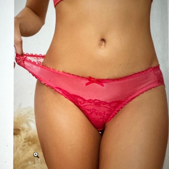 Brand New Contrast Lace Bow Decor Panty Various - Picture 2 of 6